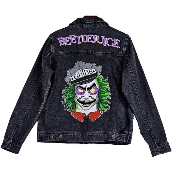 Beetlejuice Other - Beetlejuice Cakeworthy Jean Jacket Dark Grey Wash Denim Size Medium 100% Cotton